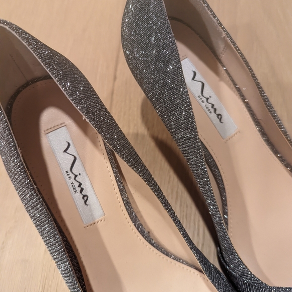 Shimmery Grey Heels - Picture 8 of 11